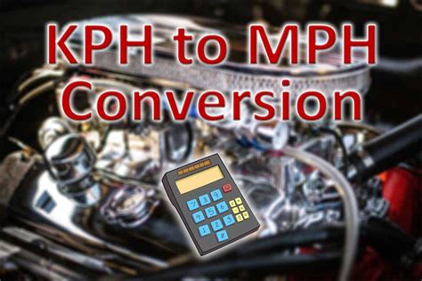 Formula for MPH to KPH Conversion
